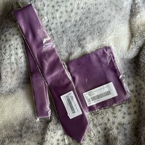 Matching tie and pocket square ‘Azazie’ brand. Brand new!!!